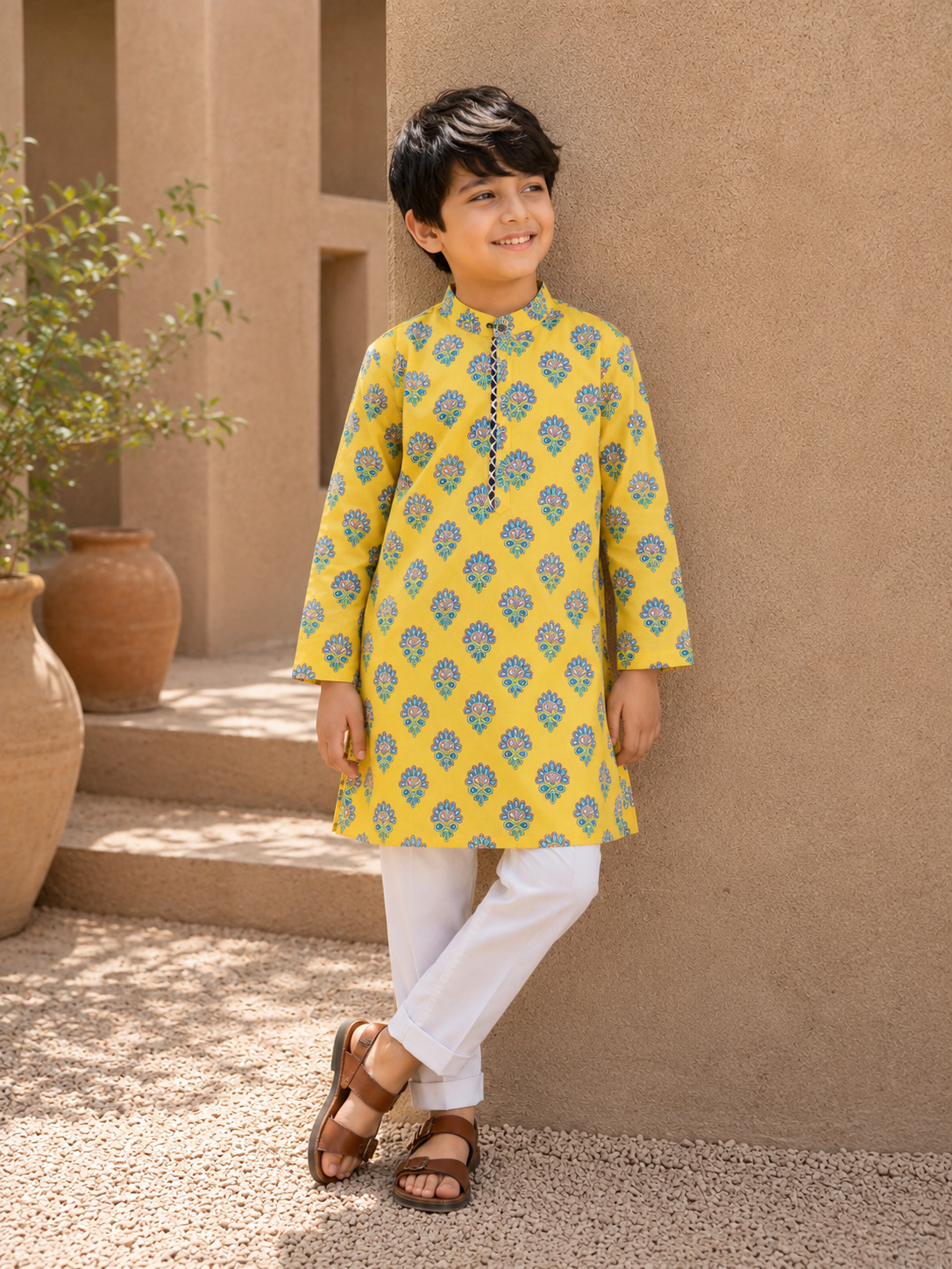Neela Peela Kurta Set